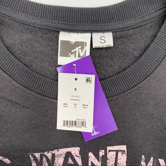 MTV "I Want My MTV" Tiger Graphic Sweatshirt - Picture 4 of 6